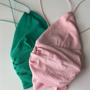 Pink & Green tank top